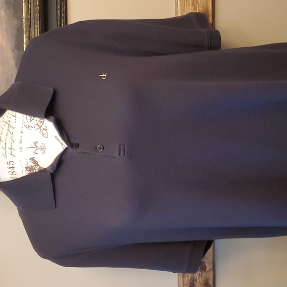 Mens Black Calvin Klein Polo top sz Large - Picture 2 of 5